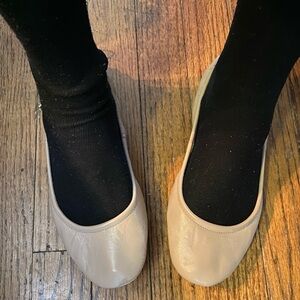 Kate Spade Cream packable flats